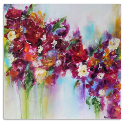 Abstract Floral - Fancy-Floral- Acrylic on Canvas1