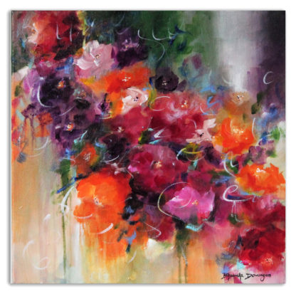 Abstract Floral - Forever Spring - Acrylic on Canvas2