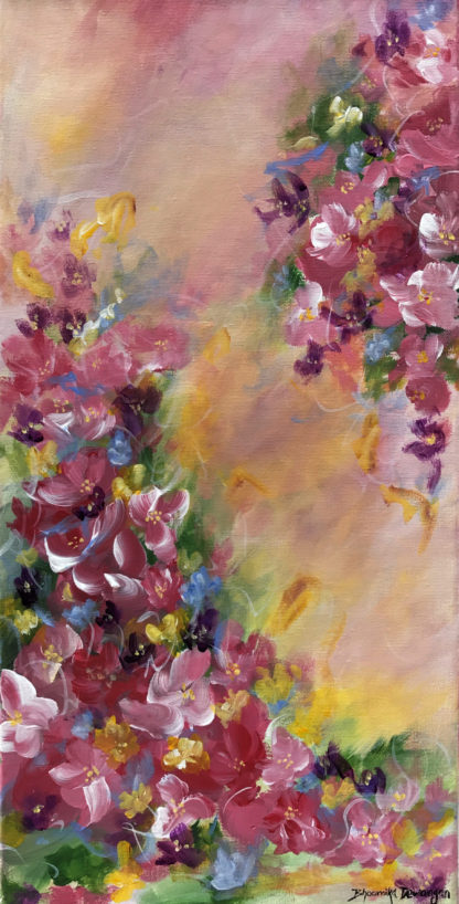 Abstract Floral - Spring Whisperer- Acrylic on Canvas