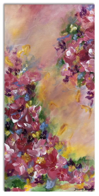 Abstract Floral - Spring Whisperer- Acrylic on Canvas1