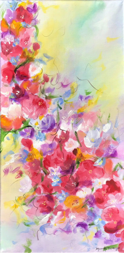 Abstract Floral - Spring Whisperer- Acrylic on Canvas3