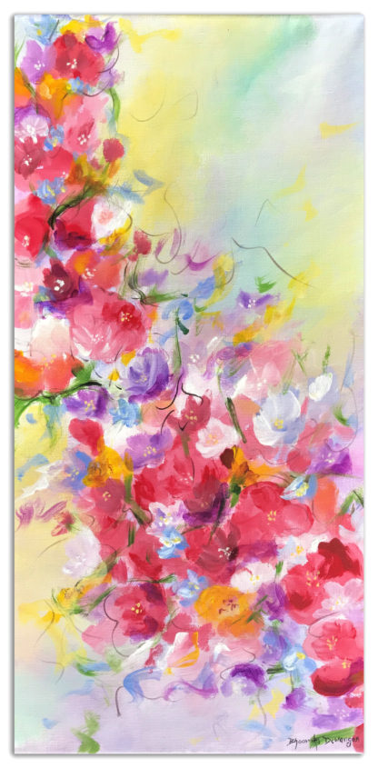 Abstract Floral - Spring Whisperer- Acrylic on Canvas4