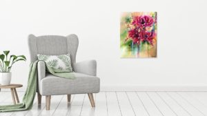 Beautiful Abstract Floral Painting 30X24