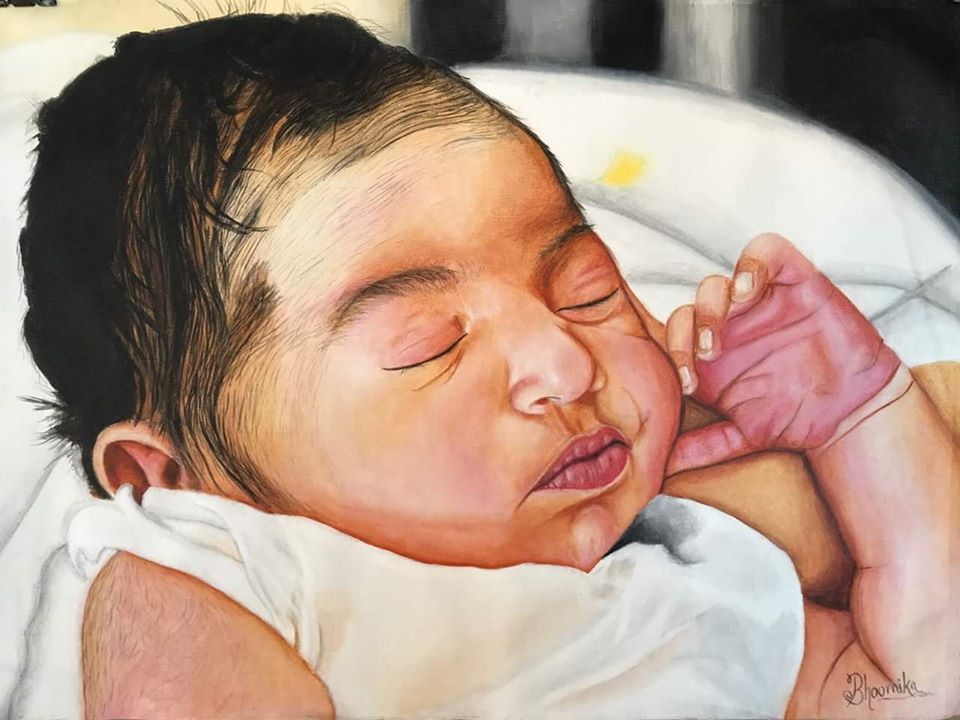 bhoomisart-baby-portrait-acrylic-on-canvas