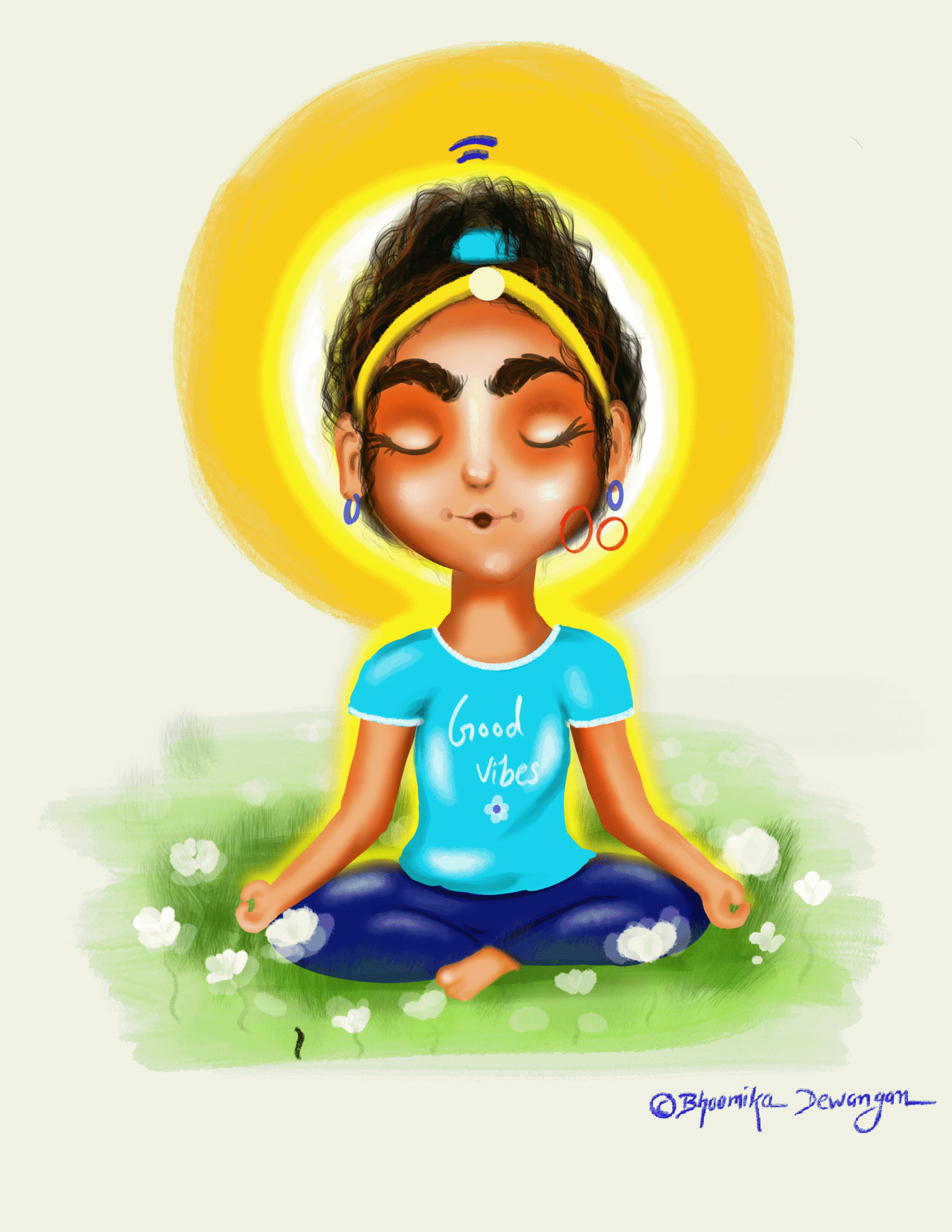 Meditationillustration-bhoomisart-digital art
