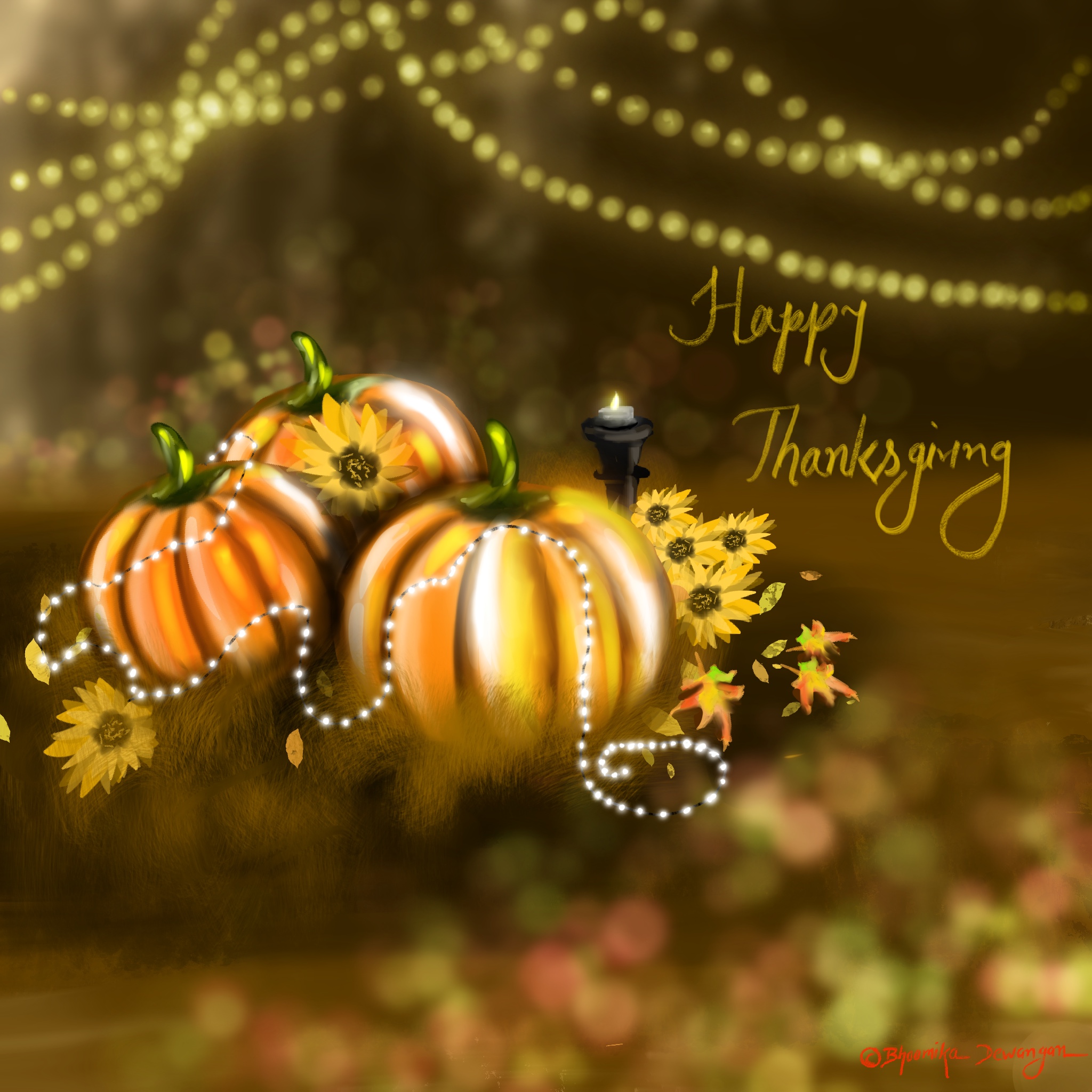 Thanksgiving day-illustration-bhoomisart-digital art