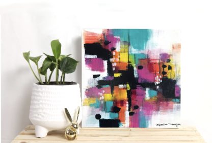 Abstract Painting (10X10)-bhoomisart-Acrylic-on-canvas-Bhoomika Dewangan