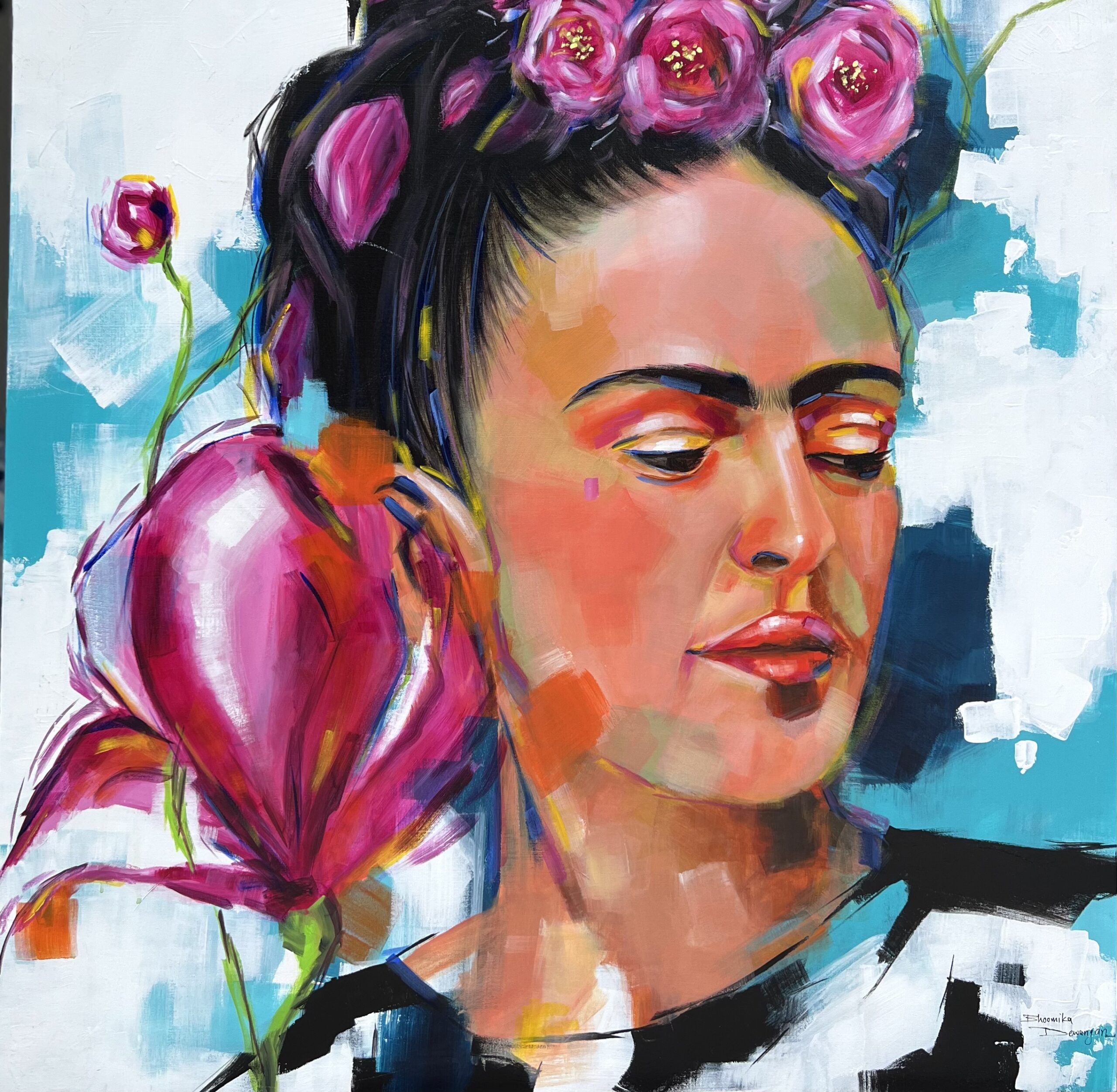 Frida kahlo abstract Painting